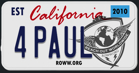4Paul California License Plate Sticker